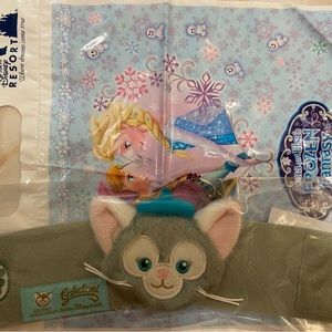 Tokyo Disney Sea Parks Gelatoni Coffee Cup Holder Friend of Duffy w Frozen bag
